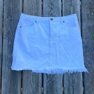 O’Neill White Denim Mini Skirt